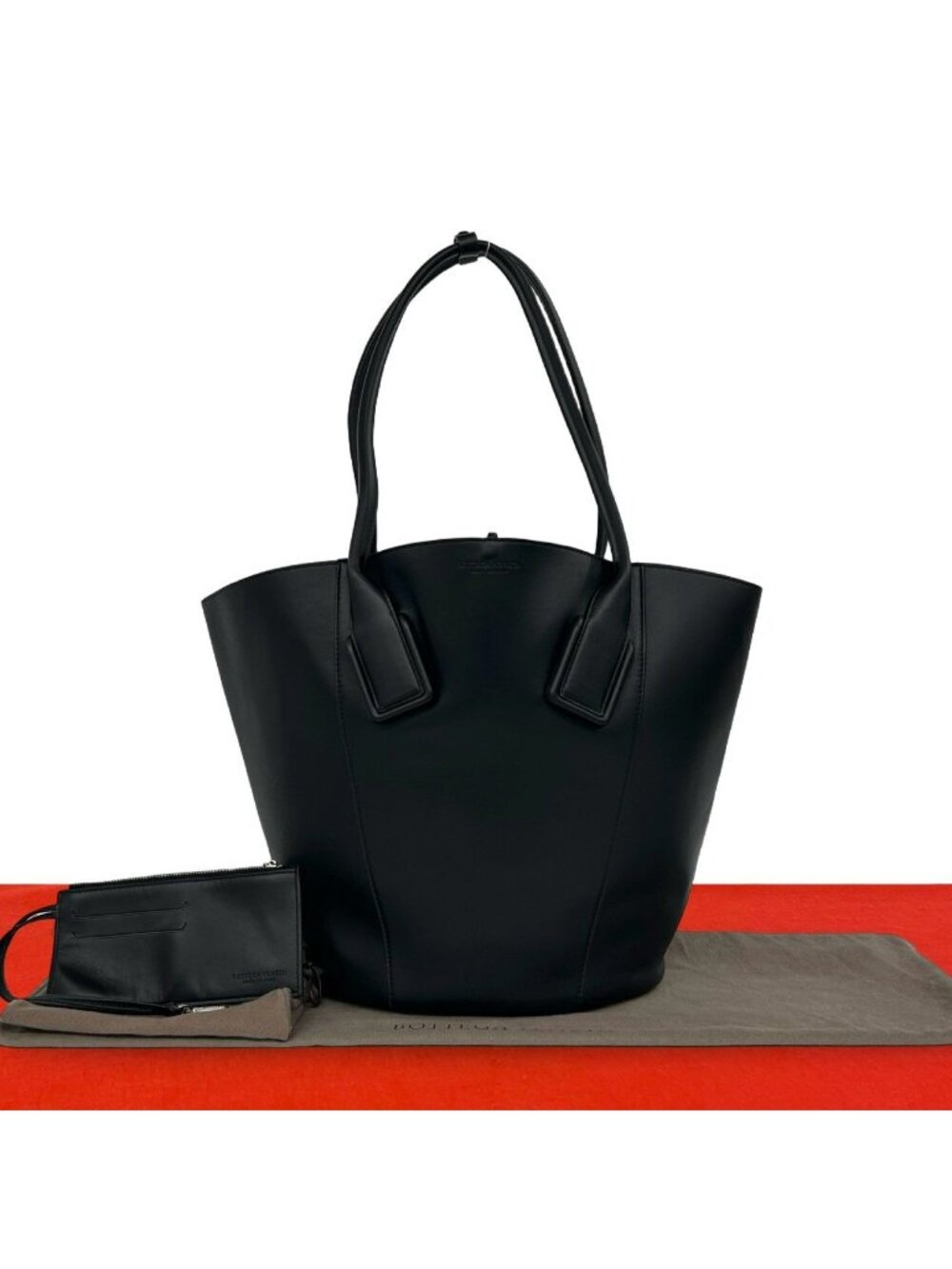 Bottega Veneta Basket Large Leather Tote Bag Black